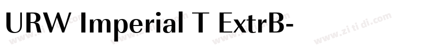 URW Imperial T ExtrB字体转换 URW Imperial T ExtrB字体转换